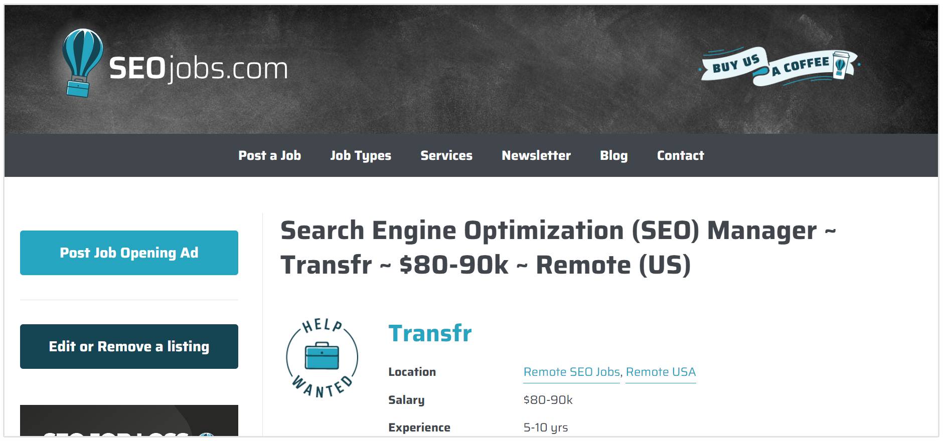 emplois seo